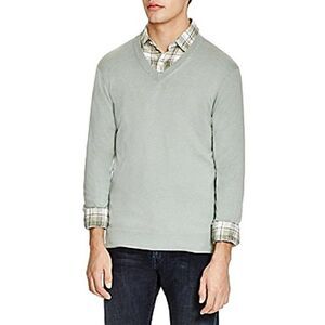 V-Neck Cotton-Cashmere Sweater